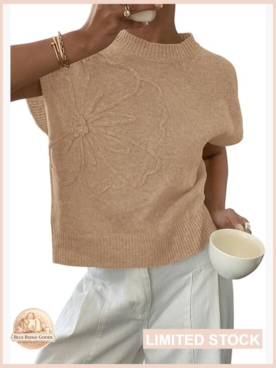 Other - Trendy Knit Sweater Vest Short Sleeve Pullover Chic Spring Summer Fashion